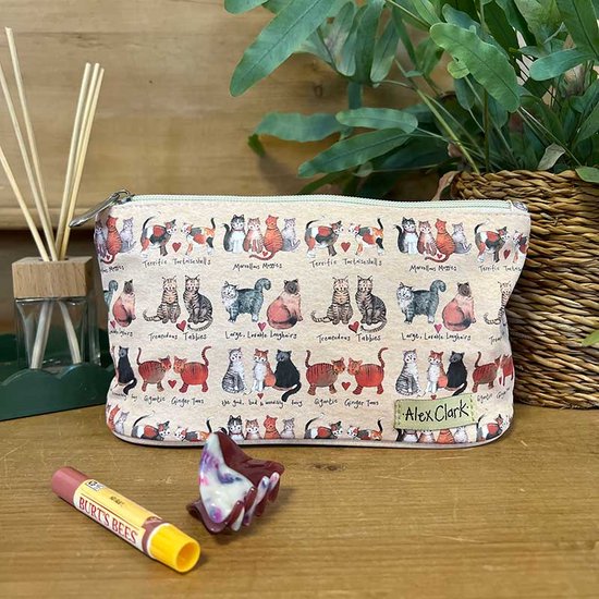 Foto: Alex clark makeup bag marvellous moggies make up tas katten