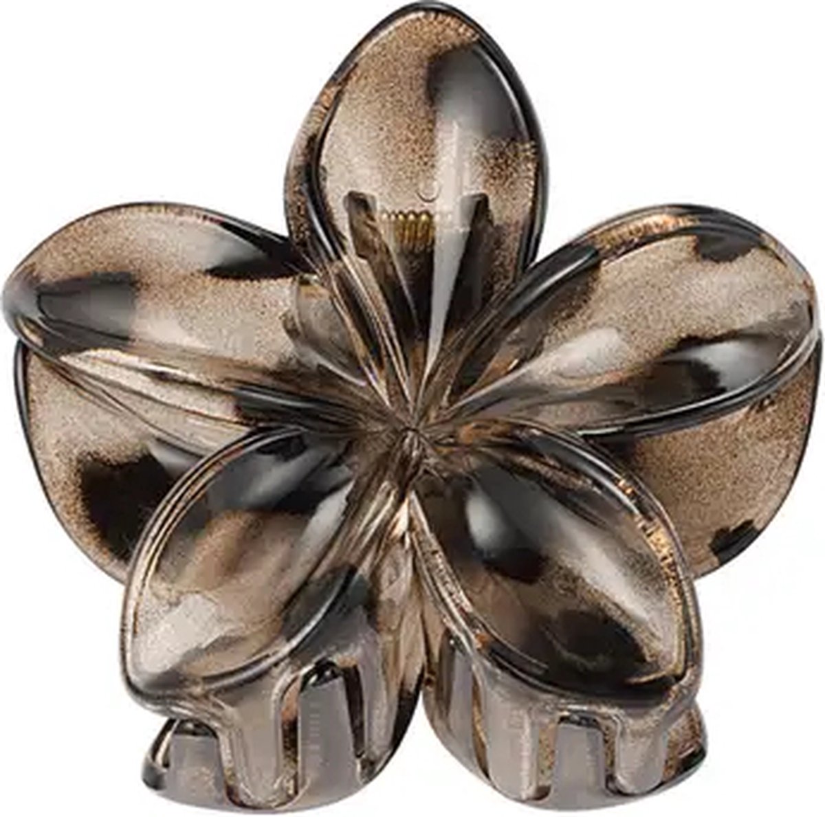 Hawaiiaanse bloem haarklem - brown