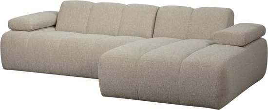 WOOOD méridienne droite Mojo - Bouclé - Beige Mélange