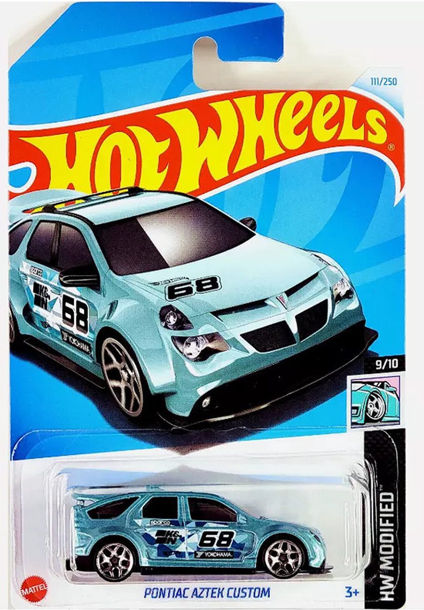 HOT WHEELS PONTIAC AZTEK CUSTOM 111/250 1:64 BLUE HW MODIFIED 9/10
