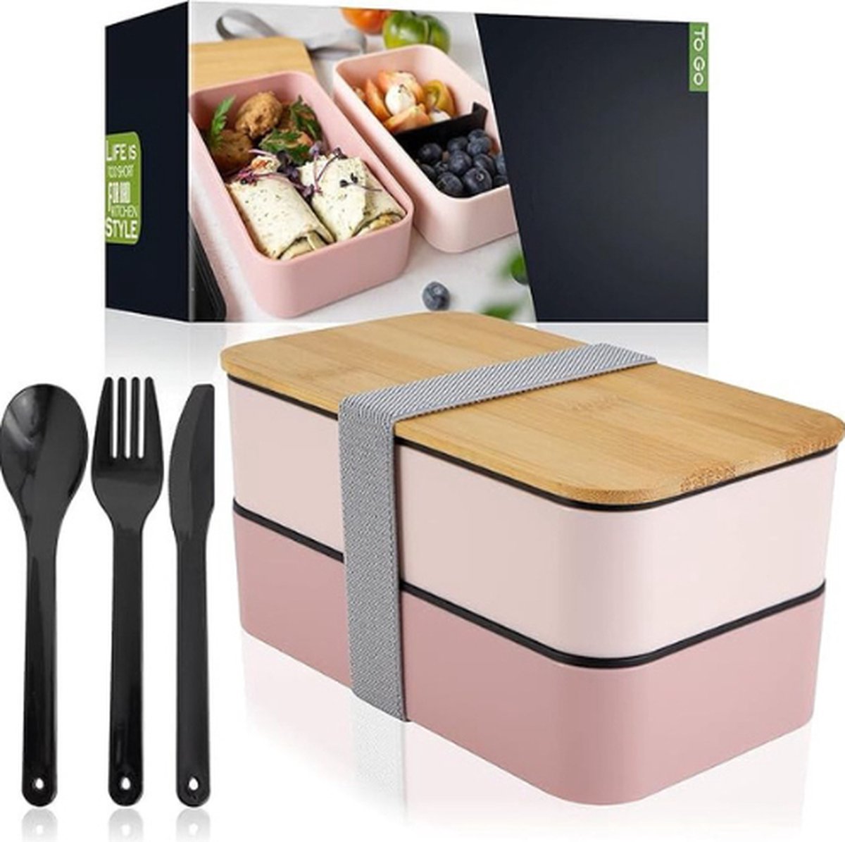 Equivera Lunchbox - Lunch - Trommel - Broodtrommel - Saladebox- Zakelijk, Reizen, School - Back To School - Voor Kinderen - Voor Volwassenen