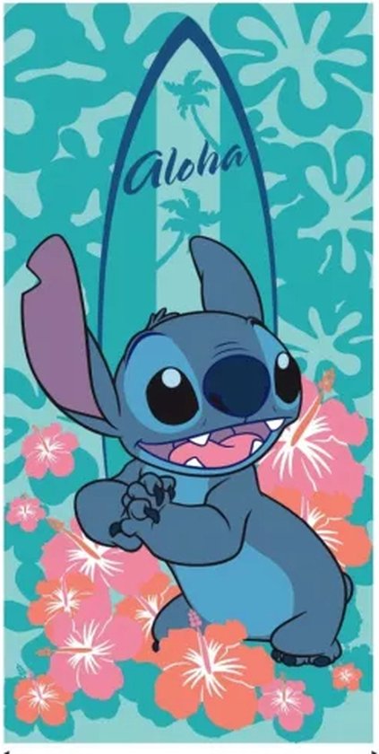Lilo & Stitch Strandlaken, Lilo en Stitch Handdoek, Badlaken lilo en stitch, lilo en stitch