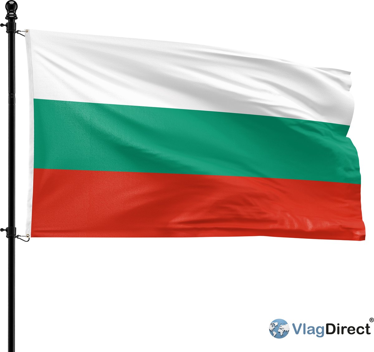 VlagDirect - Bulgaarse vlag - Bulgarije vlag - 90 x 150 cm.