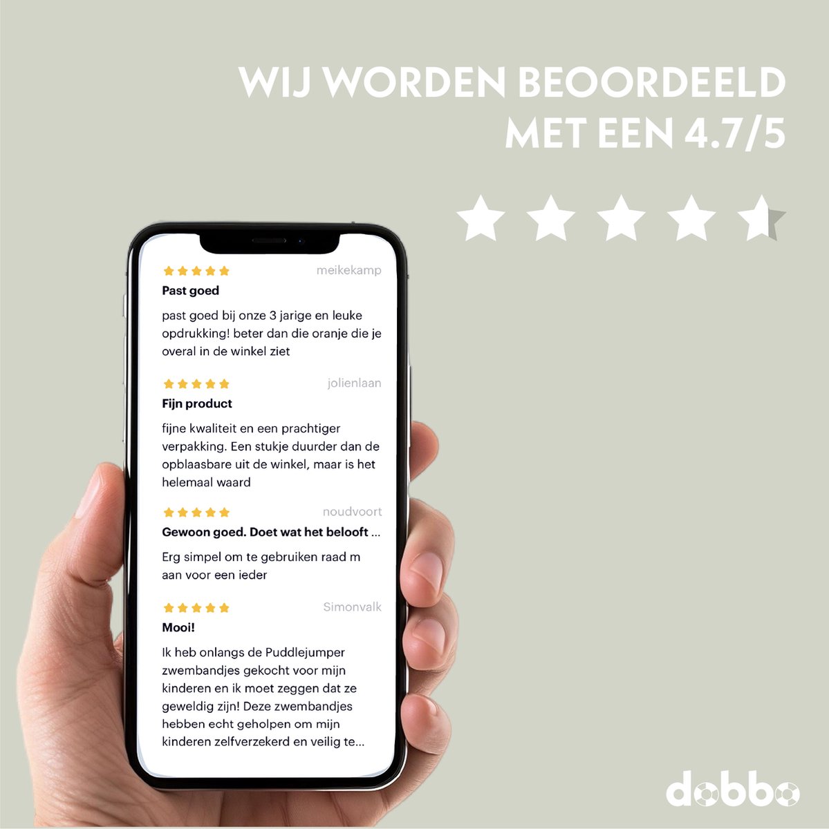 DOBBO Peter de Panda - Puddle Jumper - Zwembandjes - Zwemvest - Zwemvleugels - voor Kind van 2 tot 6 jaar - Grijs — afbeelding 9