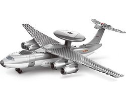 Bricker Airborne vliegtuig - KJ-2000 Radar AWACS China - compatibel met lego - straaljager vliegtuig - leger - Army - militair