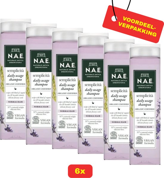 6 x NAE Semplicita Shampooing Usage Quotidien 250 ml - Pack conomique ! | bol 6 x NAE Semplicita Shampooing Usage Quotidien 250 ml - Pack conomique ! | bol