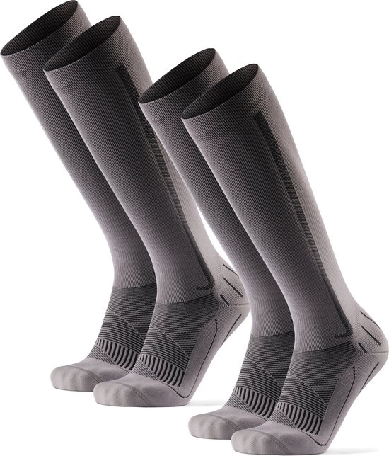DANISH ENDURANCE Prestatie Compressiekousen voor Mannen & Vrouwen, 26-32 mmHg, Graduele Ondersteuning, Herstel Wit 35-38