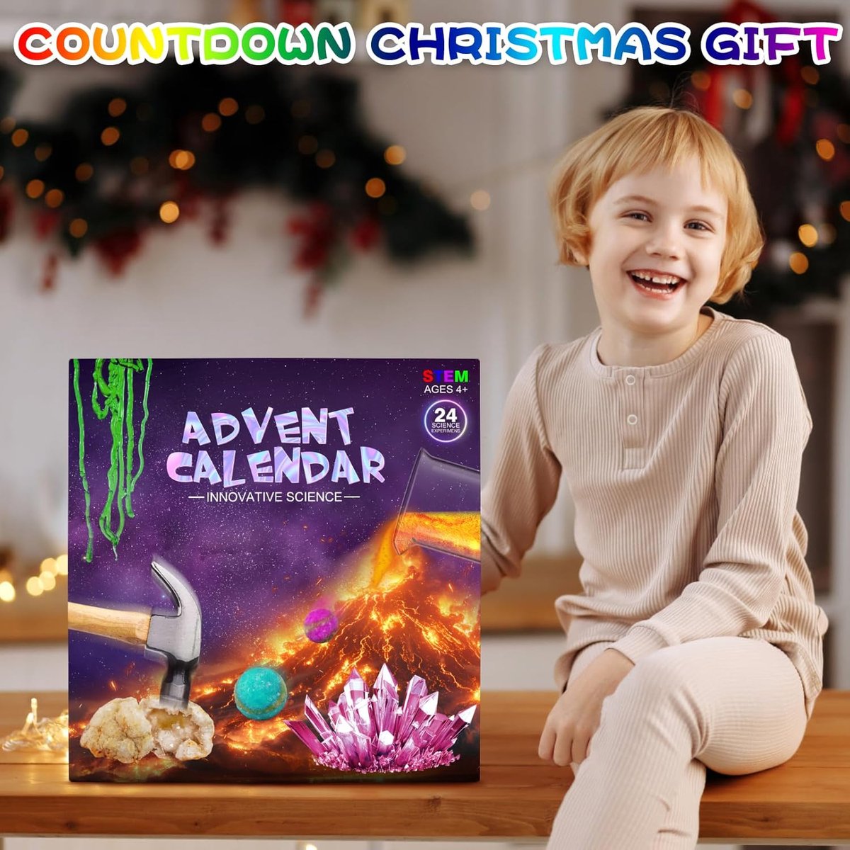 Kerstchemie adventskalenders 2025, 24 dagen experimenten set Kerstchemie adventskalenders 2025, 24 dagen experimenten set