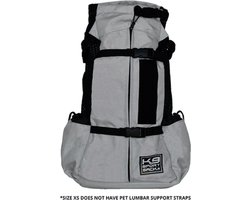 K9 Sport Sack - AIR2 - S - SMALL - Light Grey - Hondenrugzak - draagtas hond - rugzak hond - draagzak hond - rugzak voor hond