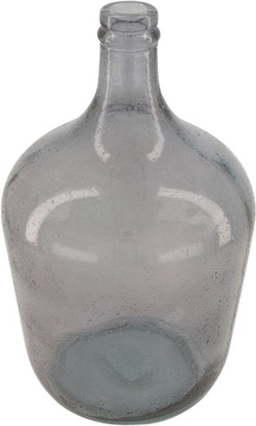 Dijk Natural Collections-Vase verre recyclé- Grijs-18x30