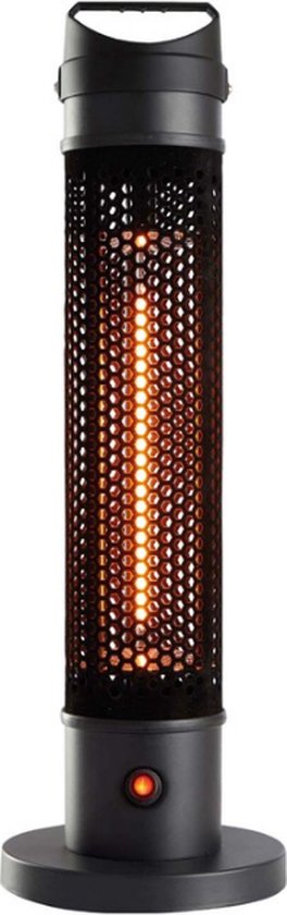 Heater - Terasverwarmer Elektrisch - Staand - 67 cm - 1200 W - Waterbestendig IP55 - Omvalbeveiliging