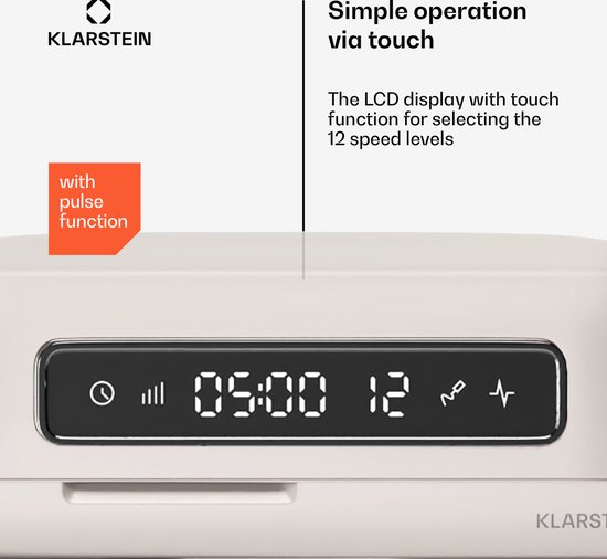 Chiara keukenmachine - 1600 watt - 12 standen - roestvrijstalen kom - LC-display - inclusief accessoires van Klarstein — afbeelding 2
