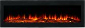 LumberQ In- Wand sfeerhaard Zara - 180 x 46 x 12,5 cm - Sfeerhaard - 3 kleuren - Wandhaard - Elektrische wand haard - Opbouwhaard