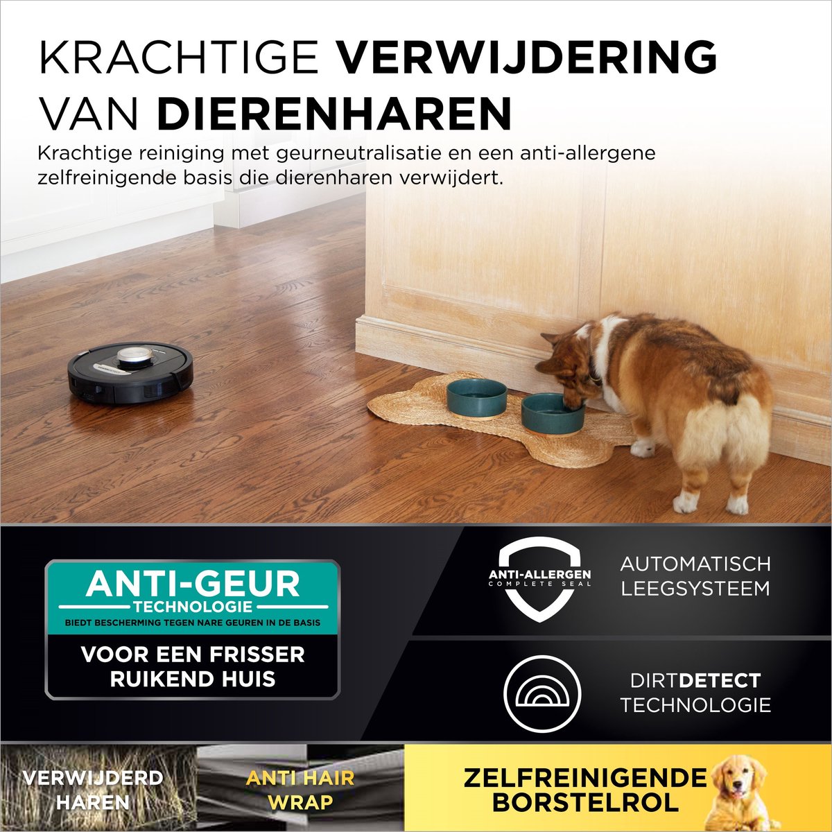 Shark PowerDetect Robotstofzuiger RV2820 Zwart met - afbeelding 3