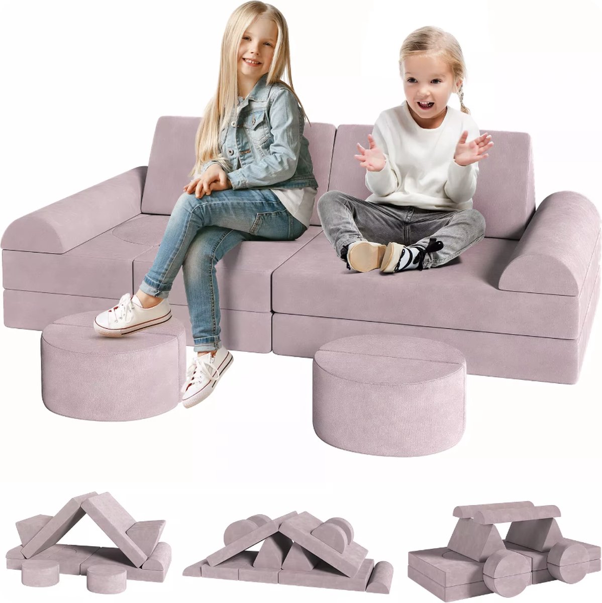 MuseHouse - Canapé pour Enfants, Mini canapé 2 en 1 Pliable et Stable pour Enfan MuseHouse - Canapé pour Enfants, Mini canapé 2 en 1 Pliable et Stable pour Enfan
