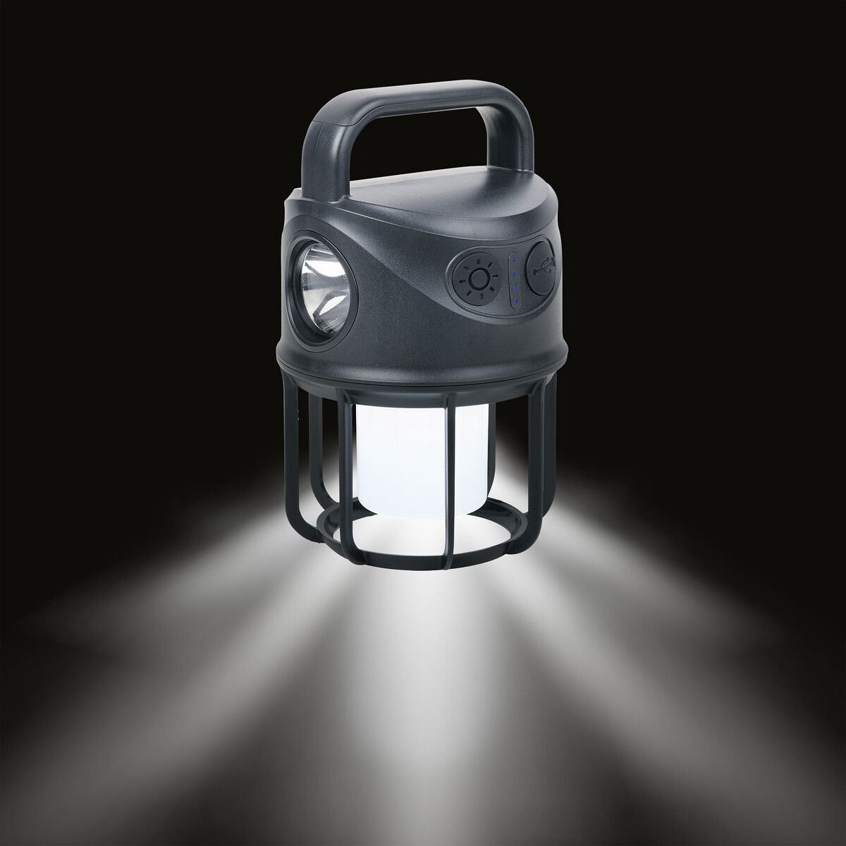 Troika Campinglamp met powerbank - NIGHT OWL