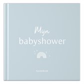 Fyllbooks - Babyshower Invulboek - Gastenboek Babyshower - Blauw - Geschikt voor: 20 Gasten