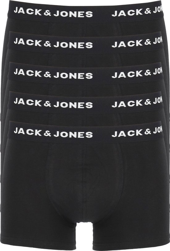 JACK & JONES Mens JAChuey 5 Pack Durable Contrast Stretch Boxer Briefs