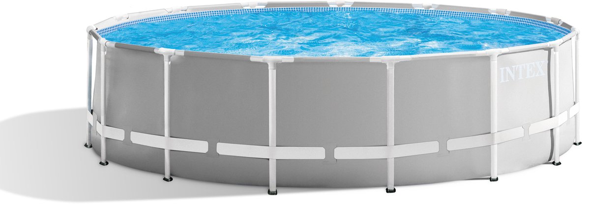Intex Prism Frame - Zwembad - 457 x 122 cm - Rond - Grijs