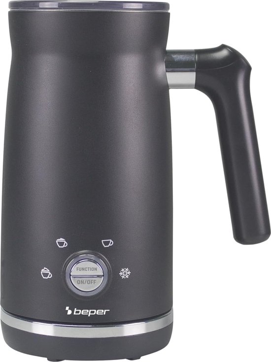 BRABANTIA BBEK1048 Elektrische Melkopschuimer 4-in-1 Zwart