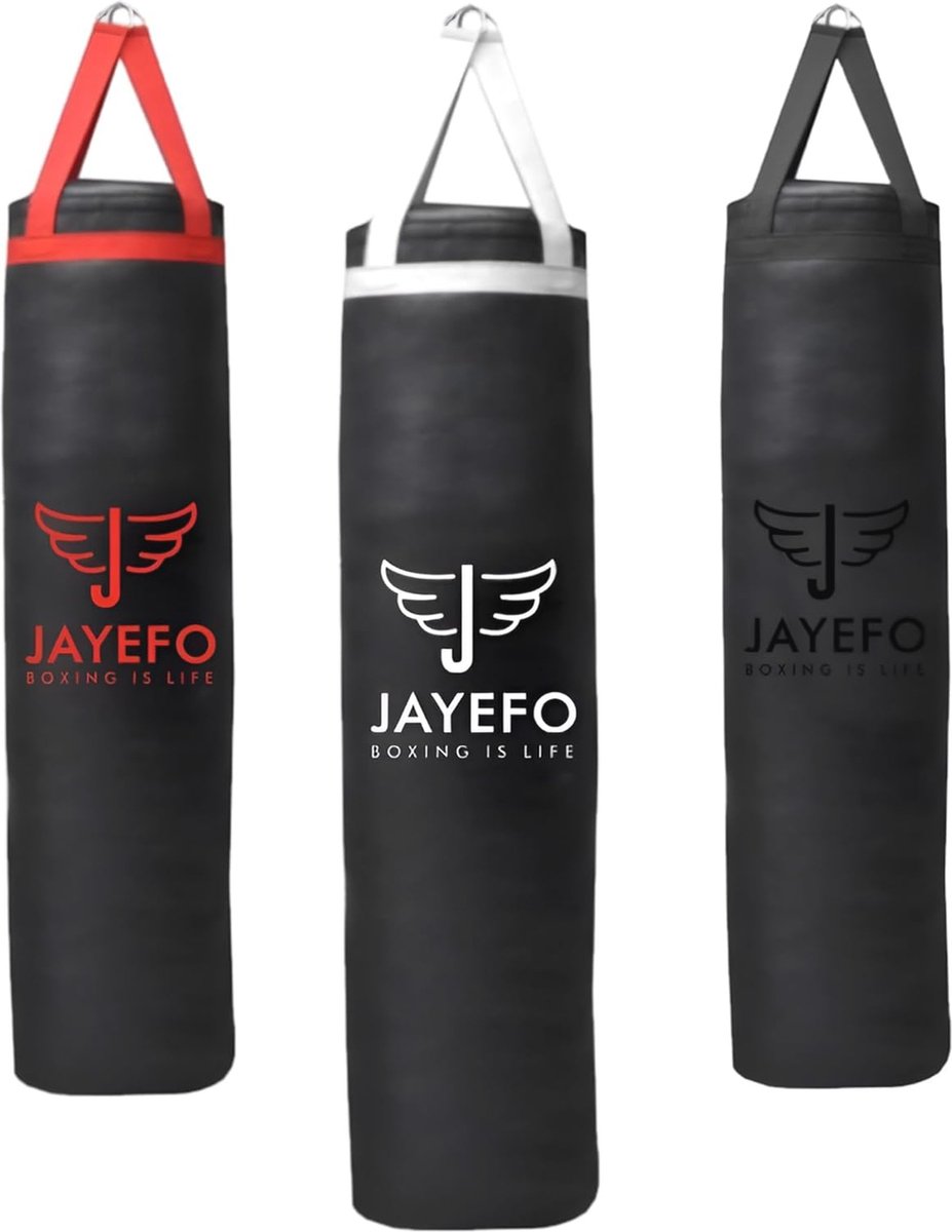 Hanging Boxing Bag for MMA, Karate, Judo, Muay Thai, Kickboxing and Self-Defense Training - Unfilled Heavy Bag 70 to 100 lbs - 4FT - Black