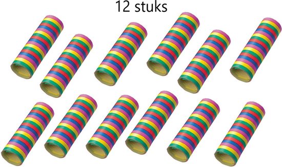 Serpentines - 12 x 18 rollen - 4 meter