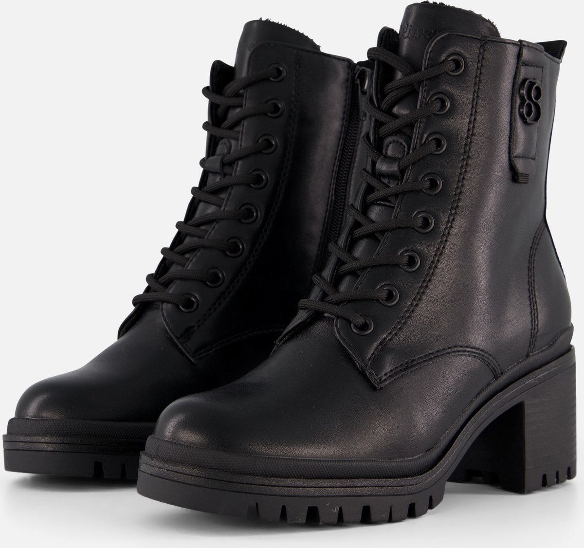 S.Oliver Veterboots zwart Synthetisch - Maat 41