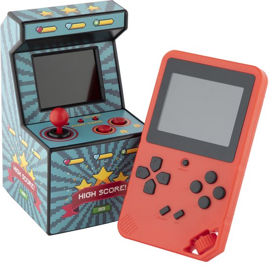 Toy Universe Retro Arcade Game 2-Pack – Handheld & Mini Arcade Console | 200 Ingebouwde 8-Bit Spellen | 2.5