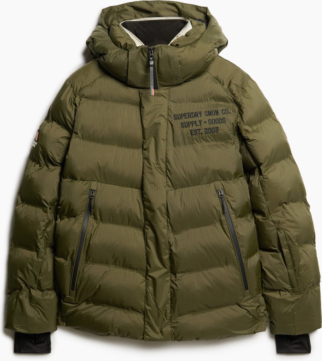 Superdry SKI SPORT PUFFER JACKET Heren Wintersportjas Army Groen