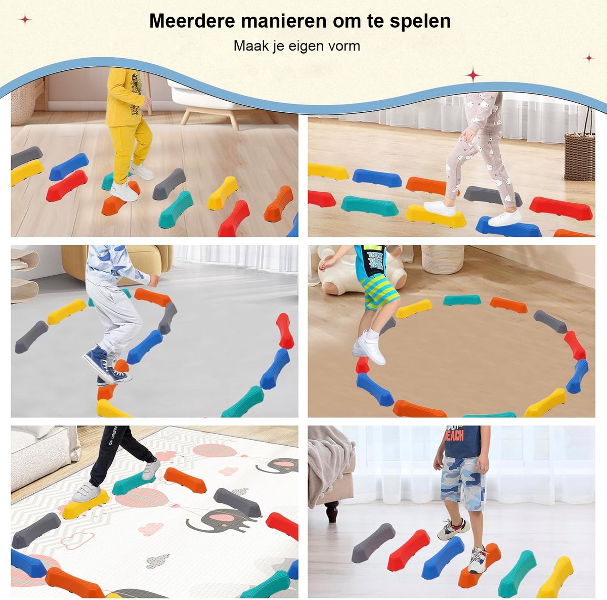Stapelstein Balance Board Licht Violet Lila