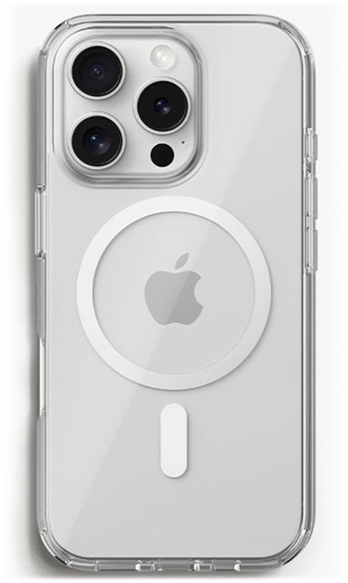 Woodcessories Backcase hoesje geschikt voor iPhone 16 Pro - Transparant - TPU (Zacht)
