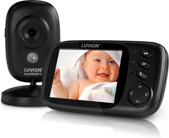 Foto: Luvion platinum 3 black babyfoon met camera uitbreidbaar tot 2 baby camera s premium baby monitor