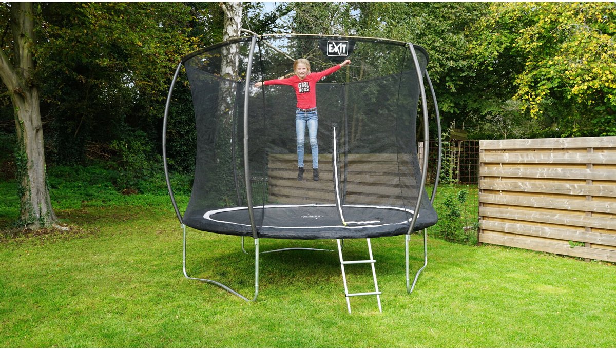 EXIT Black Edition trampoline ø244cm - zwart