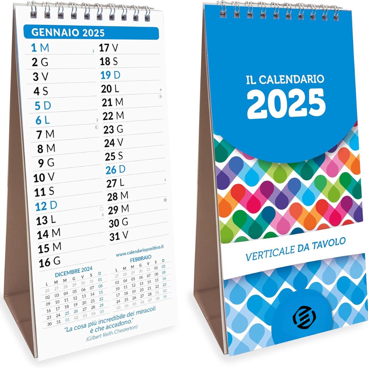 Equivera Bureaukalender 2025 - Gezinsplanner - Kalender - Weekplanner - Weekoverzicht - tot 18 Maanden