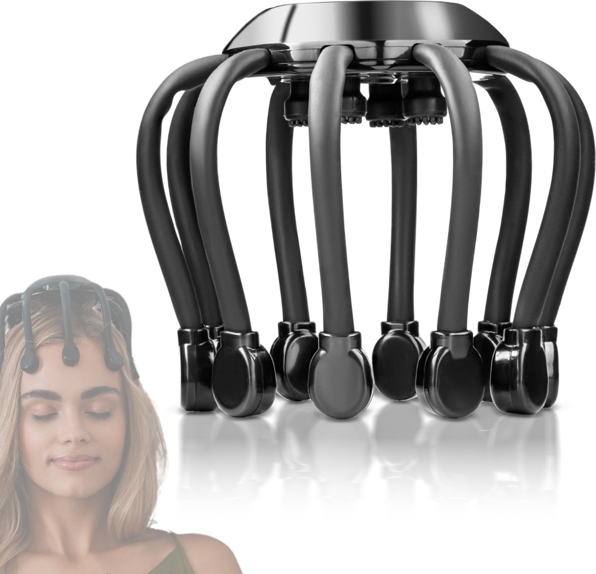 Medivon Octopus - Hoofdmassagespin - Hoofdmassage Apparaat - 14 Massagepunten - Hoofd Massage - Vibrerend