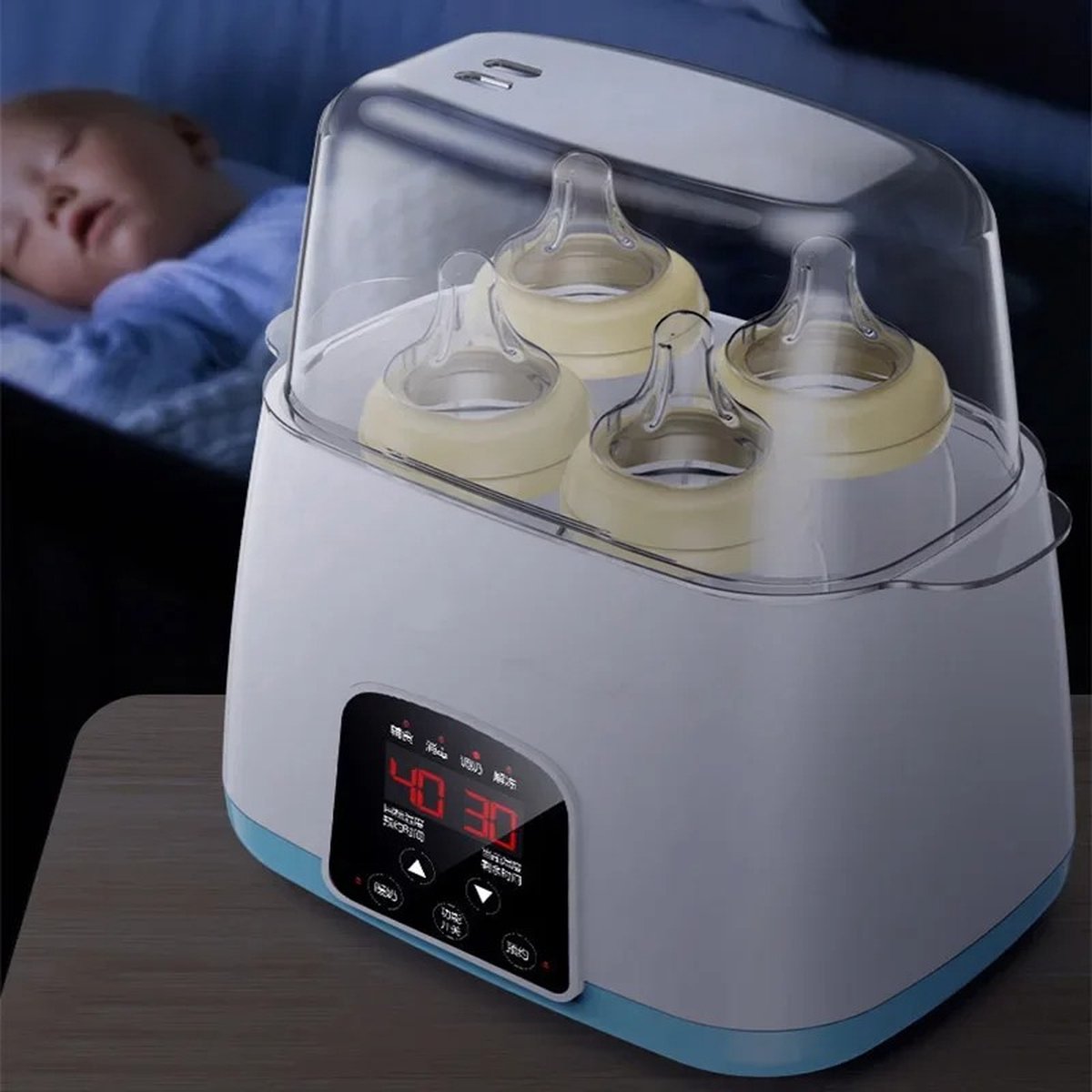 Goedkoopste Babyfles sterilisator 6-in-1 - Multifunctionele Automatische Babyfles Verwarmer - Melkfles - Desinfectie