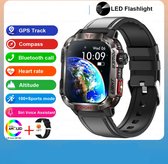 Bol.com 2024 Nieuwe Militair Outdoor Sport Smartwatch voor Mannen - 600mAh Batterij Waterdicht GPS Tracking Bellen Gezondheid & ... aanbieding
