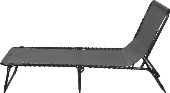 SET X 2 GRIJS STRANDSTOEL 187X56XH26/85CM van Merkloos — afbeelding 2