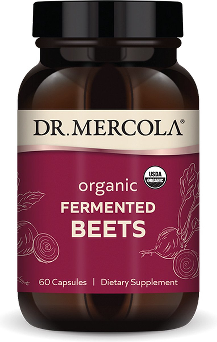 Goedkoopste Dr. Mercola - Organic Fermented Beets - Bietenpoeder - 60 capsules