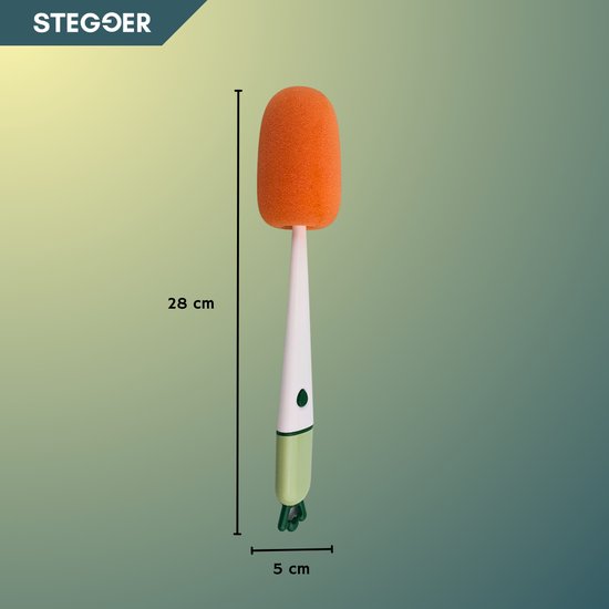 STEGGER - Flessenborstel - Multifunctionele schoonmaak borstel - Schoonmaak borstel - 3-1 borstel van Merkloos — afbeelding 5