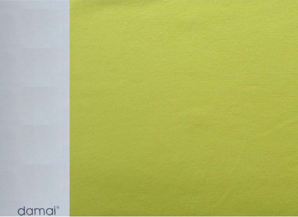 Damai Double Jersey Hoeslaken - Ledikant - 60x120 cm - Celery