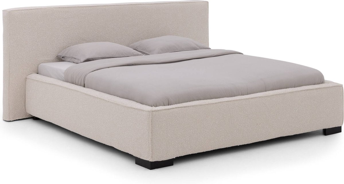 Goossens Bedframe Switch, 160 x 200 cm met hoes Stof Ahenk 9851 beige