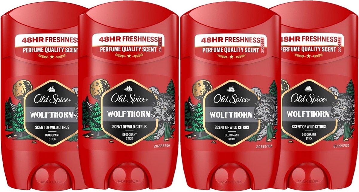 Goedkoopste OLD SPICE WOLFTHORN 50 ML DEODORANT STICK VOORDEELVERPAKKING 4X50 ML