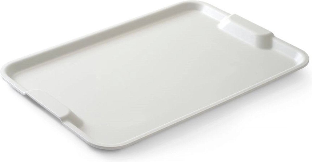 HENDI Dienblad met antislip en handvatten – lichtgrijs – 530x370x28 mm