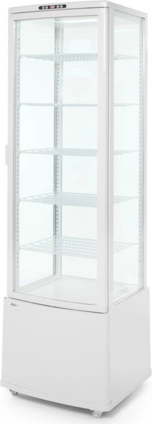 Arktic Gebaksvitrine - 270L - Wit - +2°C/+8°C - 6 Niveaus - Wielen - 556x526x1913mm