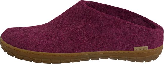 glerups Dames en Heren pantoffels Natuurrubberen zool bol