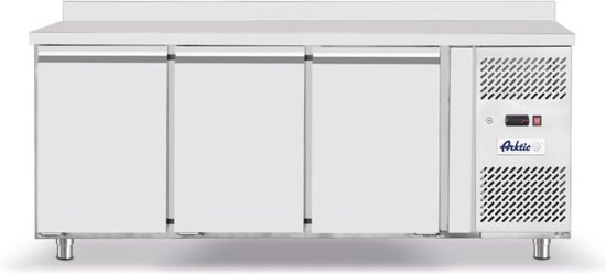 Arktic Koelwerkbank - ProfiLine - Energiezuinig - 420L - 3 Deuren 1/1 GN - -2°C/+8°C - Geforceerd - Achteropstand - 1795x700x850/890mm