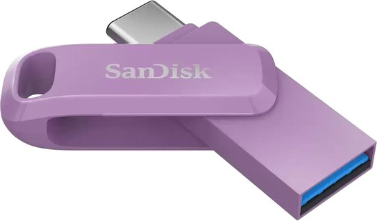 SanDisk Ultra Dual Drive Go - USB Type A & USB-C - 1TB - Lavendel