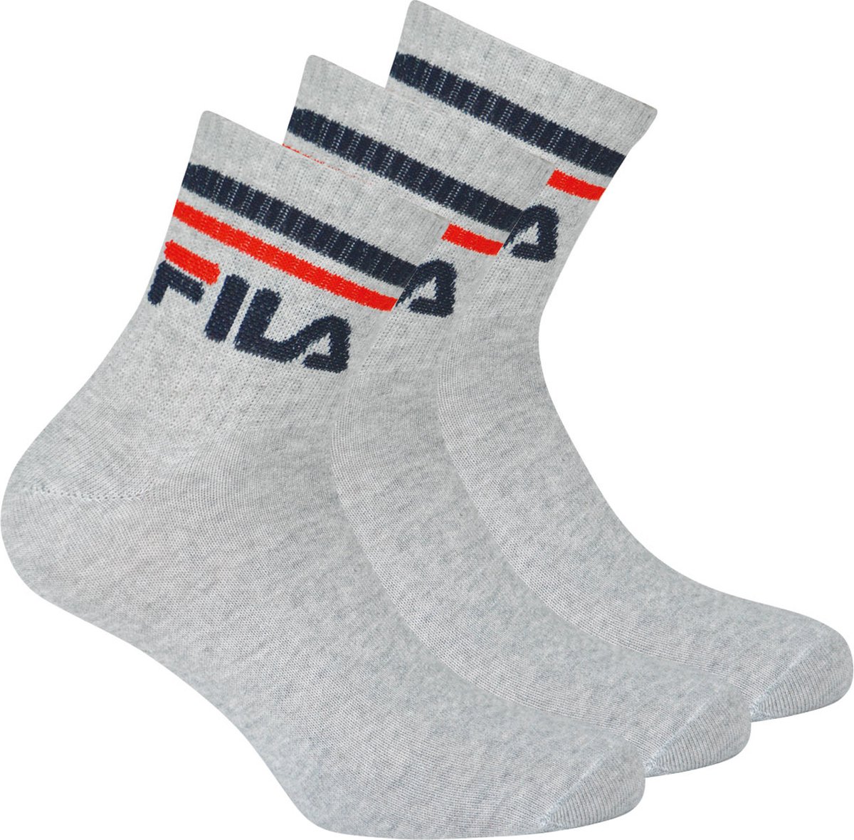 Fila Uni Unisex quarter socks Grijs