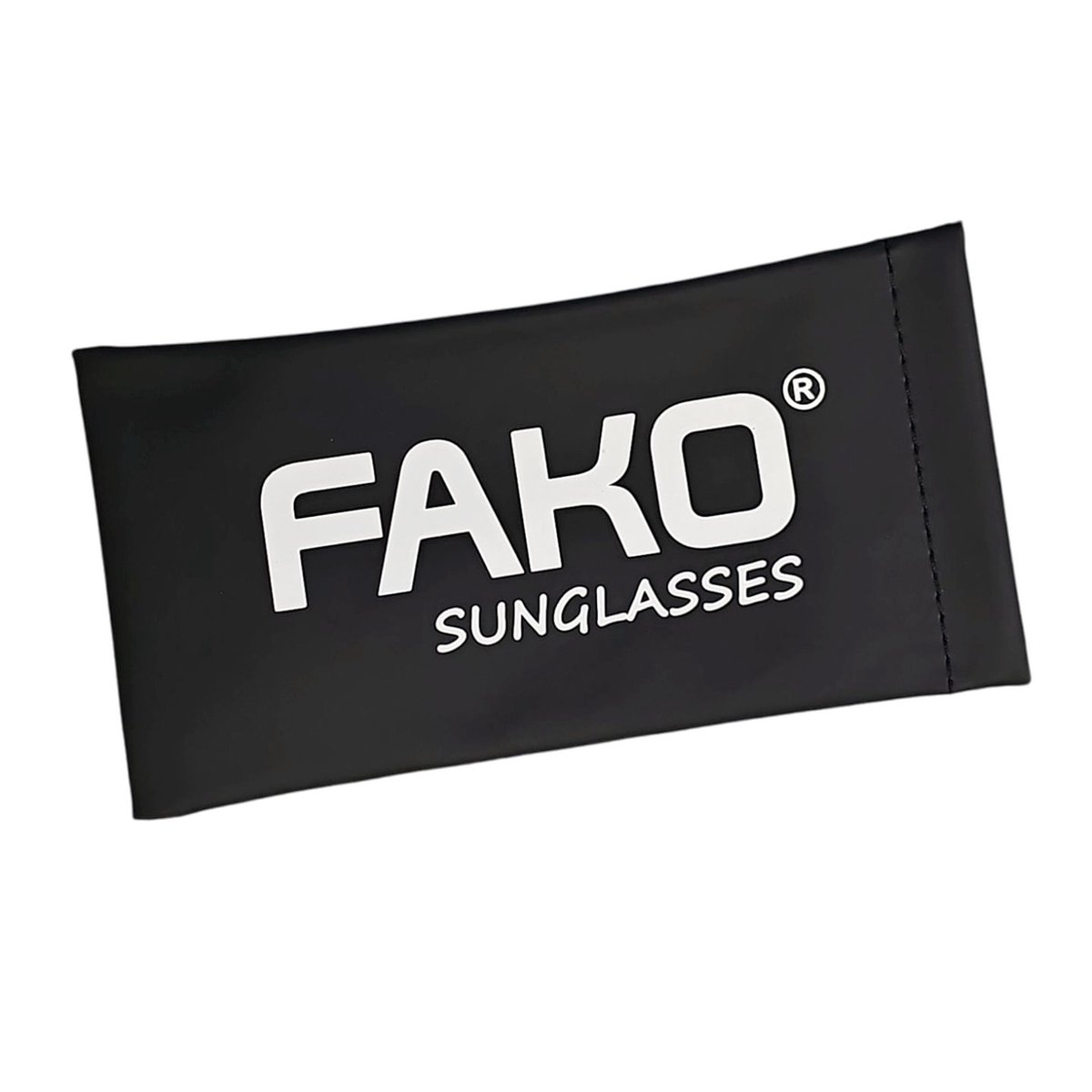 Fako Sunglasses® - Brillenkoker - Brillenhoes - Brillenetui - Zonnebril Hoes - Case - Etui - Zwart PU Leer - 18x9cm - Mat Zwart